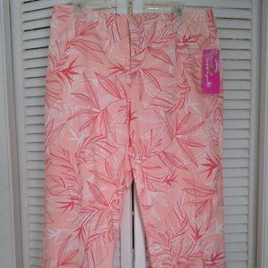 Pappagallo Capri Stretch Pants (tropical peach)
